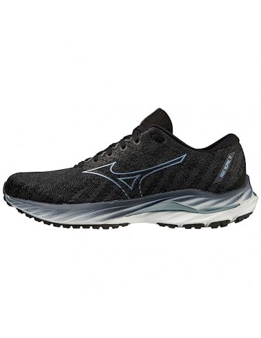 Mizuno Herren Wave Inspire 19 Laufen, Blk Gridge Illusionblue, 44 EU